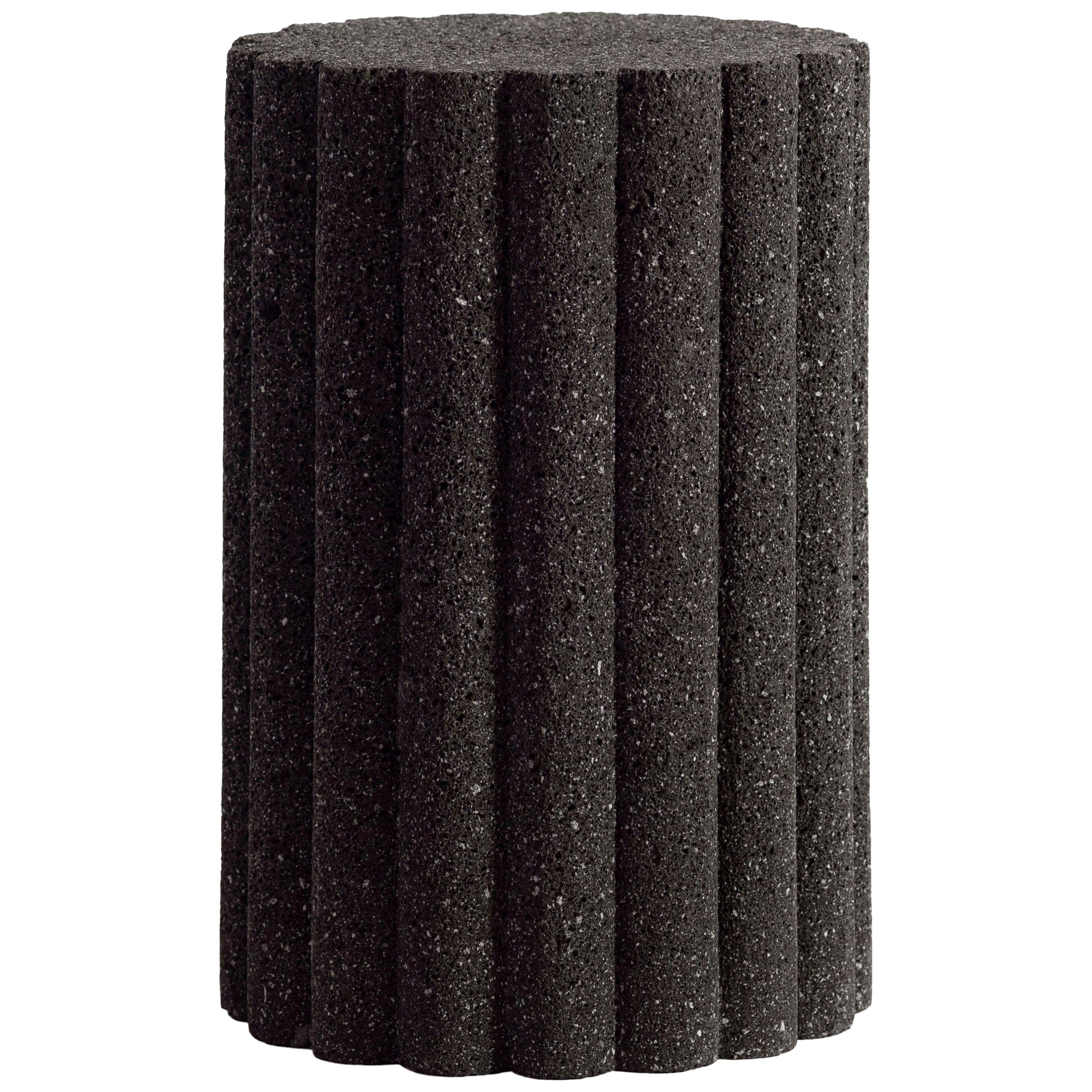 Loto Roca Side Short Table, Volcanic Rock
