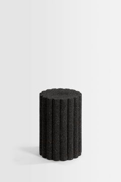 Loto Roca Side Short Table, Volcanic Stone