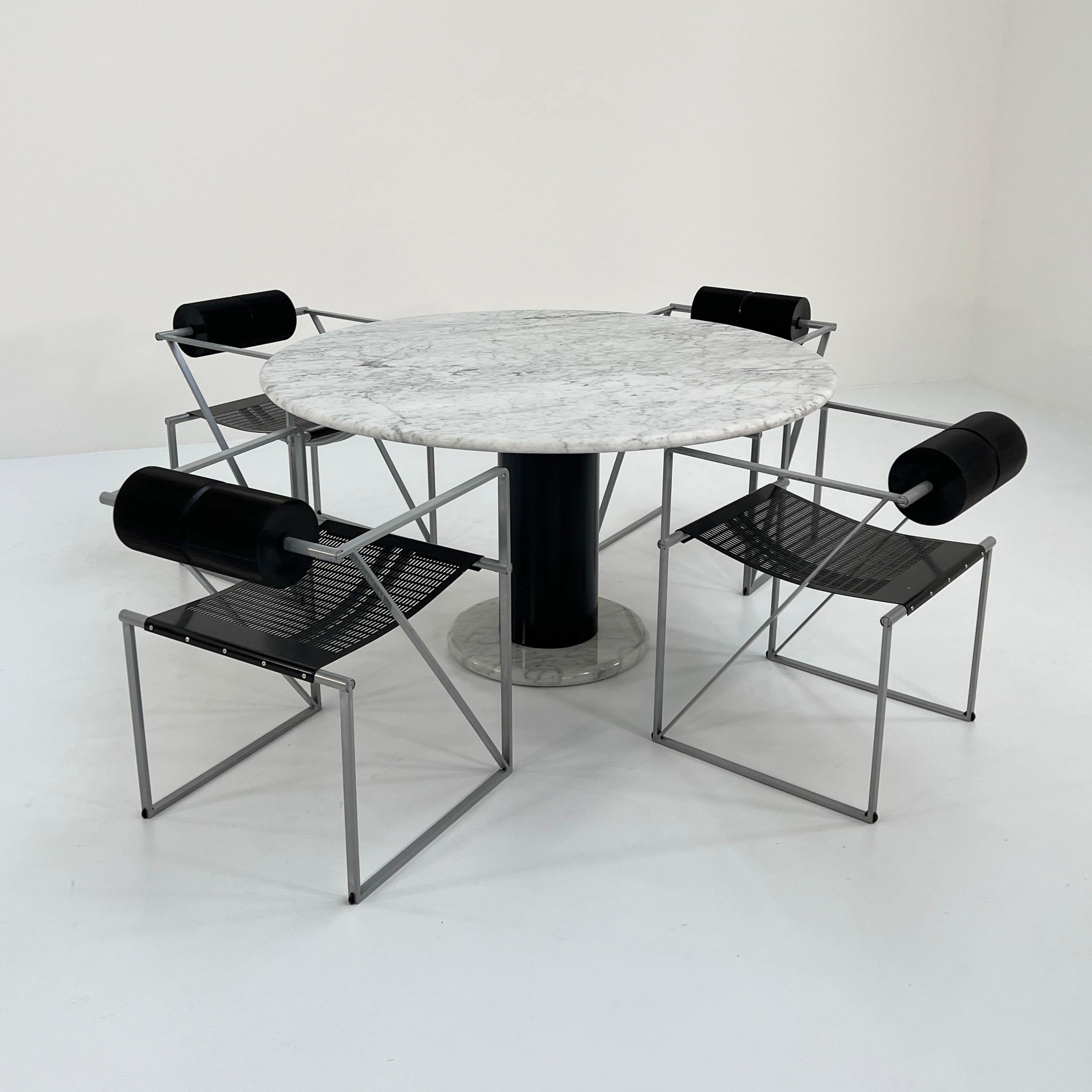 Loto Rosso Dining Table by Ettore Sottsass for Poltronova, 1980s For Sale 1