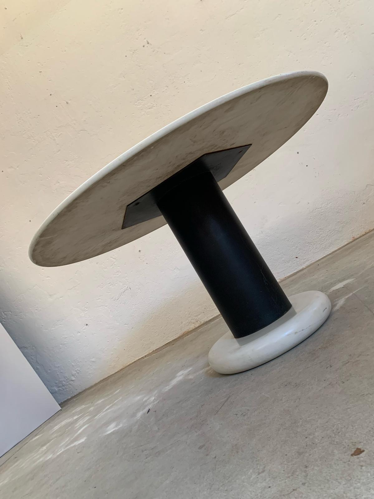 Mid-20th Century Loto Rosso marble table by Ettore Sottsass, Poltronova, Italy, 1965