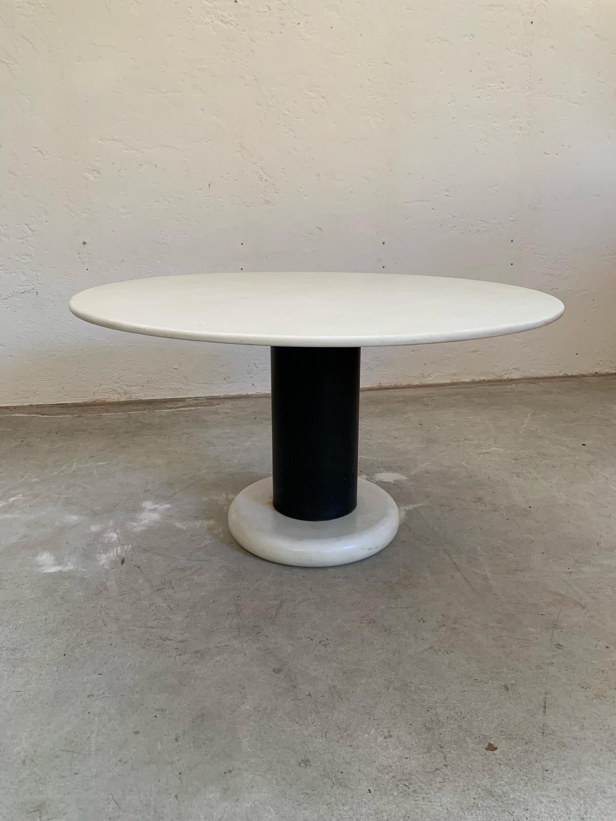 Marble Loto Rosso marble table by Ettore Sottsass, Poltronova, Italy, 1965