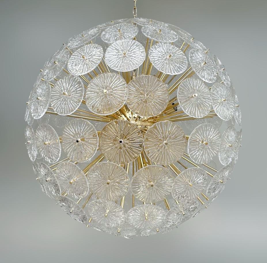 Mid-Century moderno Lampadario Loto Sputnik di Fabio Ltd in vendita