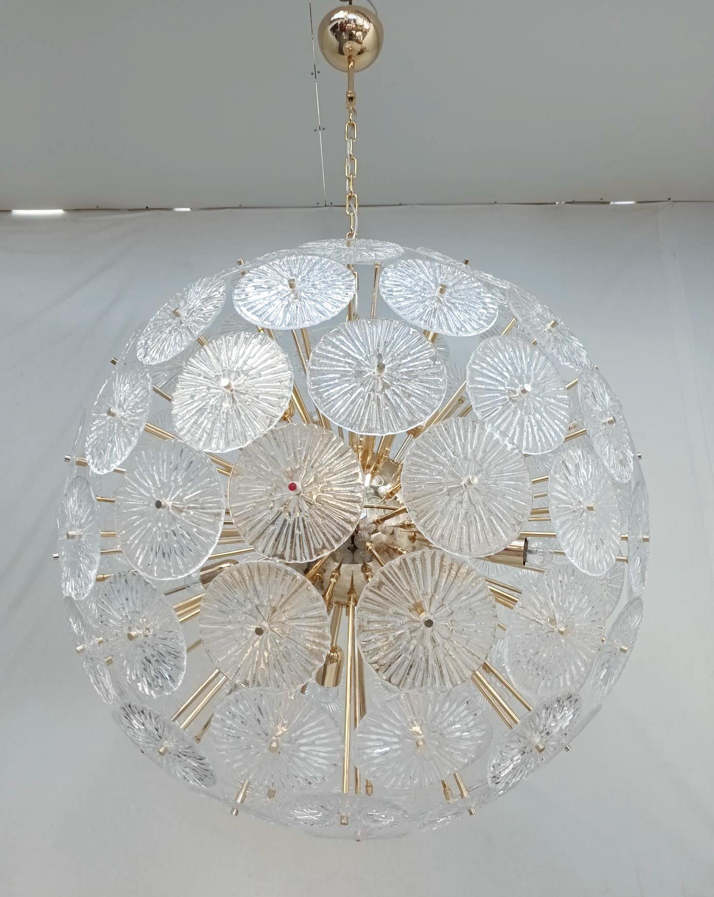 Mid-Century moderno Lampadario Loto Sputnik di Fabio Ltd in vendita