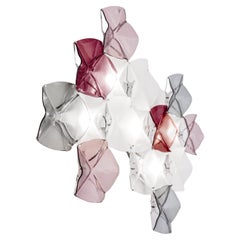 LOTO wall light. Illuminated artisan glass mosaic handmade in Barcelona, Spain.