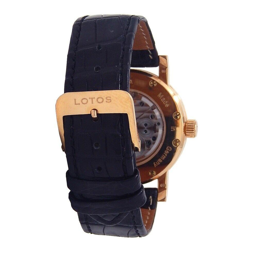 Lotos 8 18 Karat Rose Gold Manual Men's Watch For Sale 1