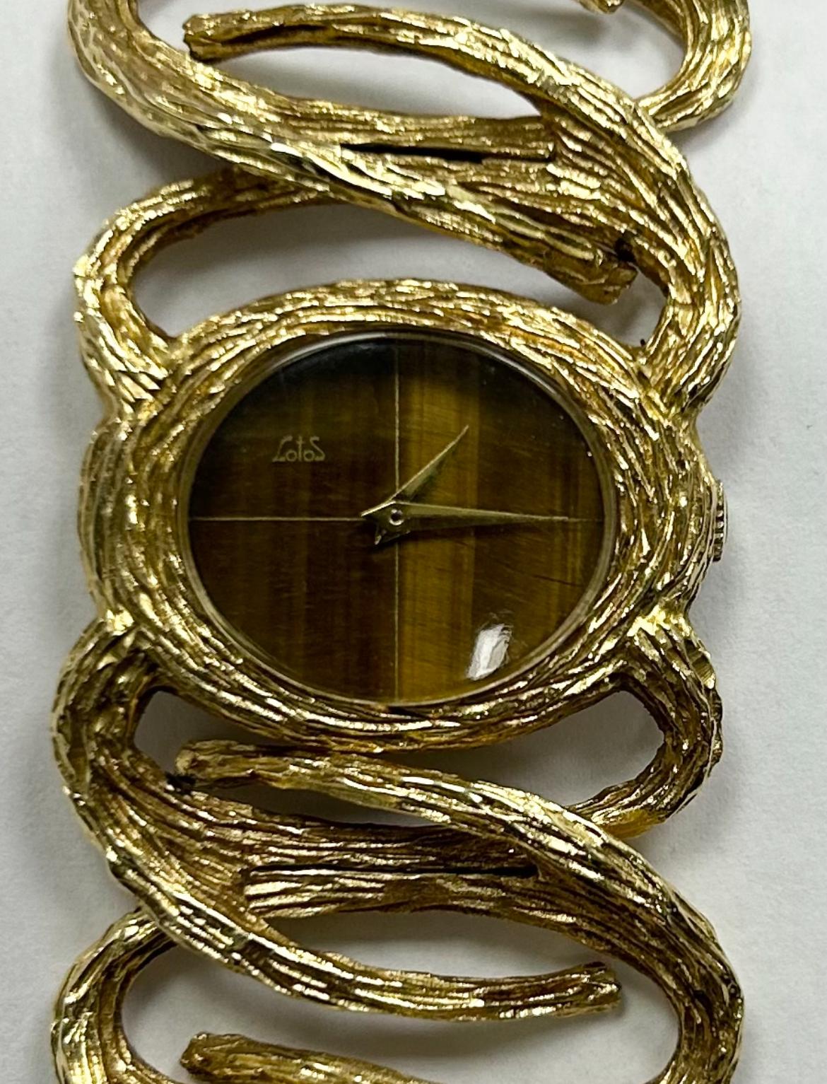 Lotos Goldarmbanduhr 2