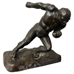 Lottatore di Sumo Giapponese firmato sul retro ‘900