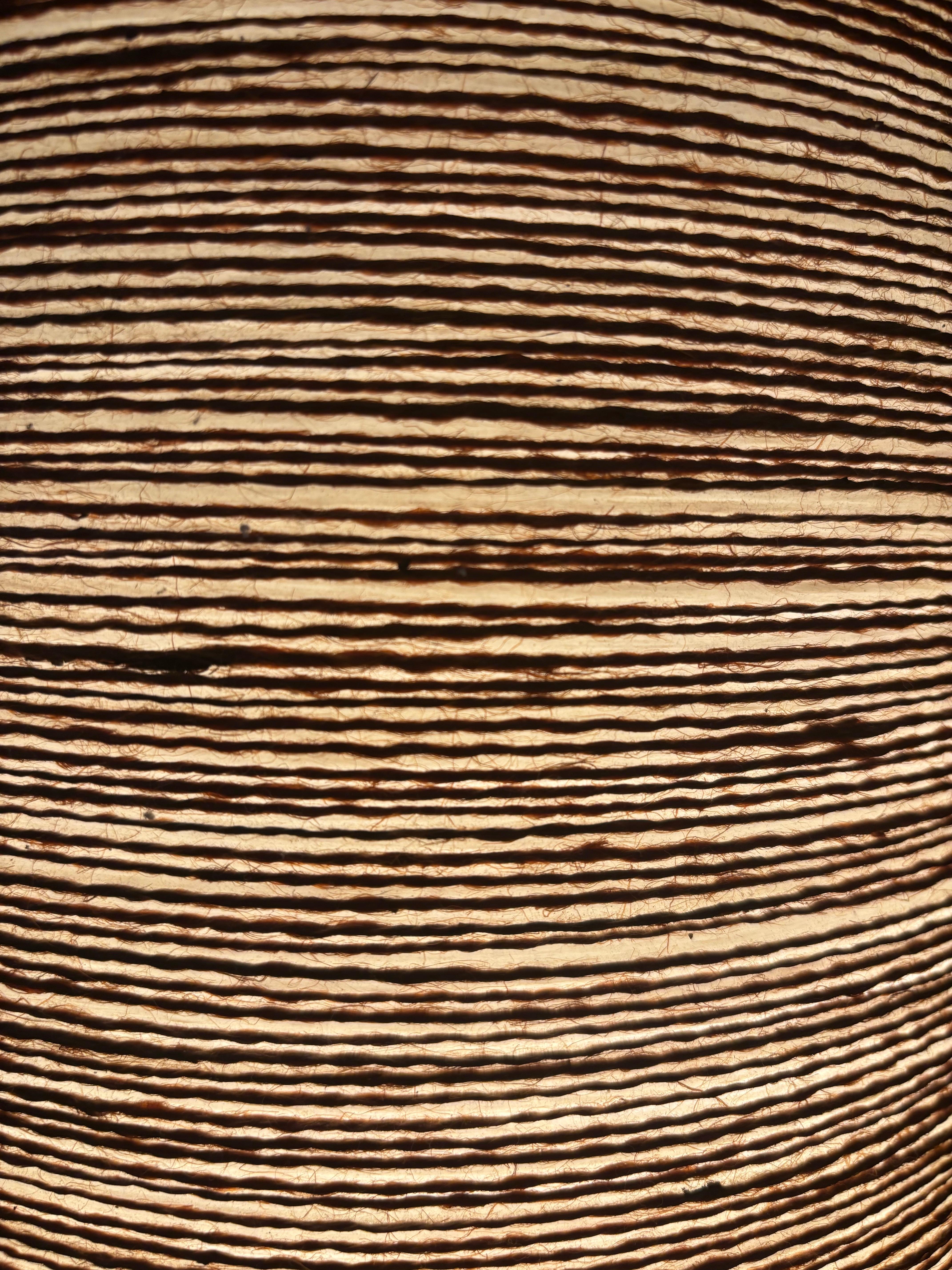 Lotte und Gunnar Bostlund Keramiklampe mit Original-Glasfaserschirm, 1963 (Moderne der Mitte des Jahrhunderts) im Angebot