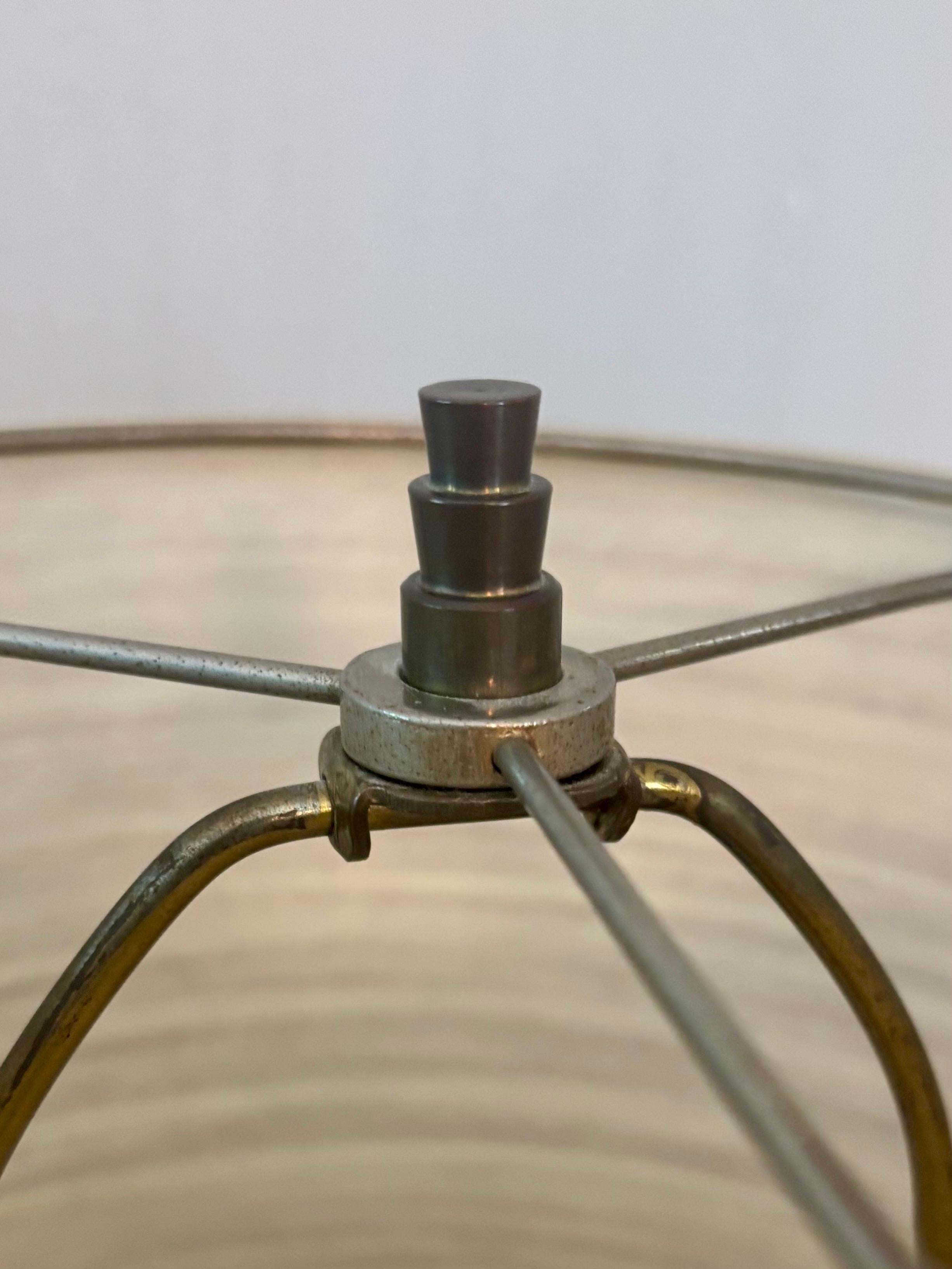 Lotte und Gunnar Bostlund Keramiklampe mit Original-Glasfaserschirm, 1963 im Angebot 1