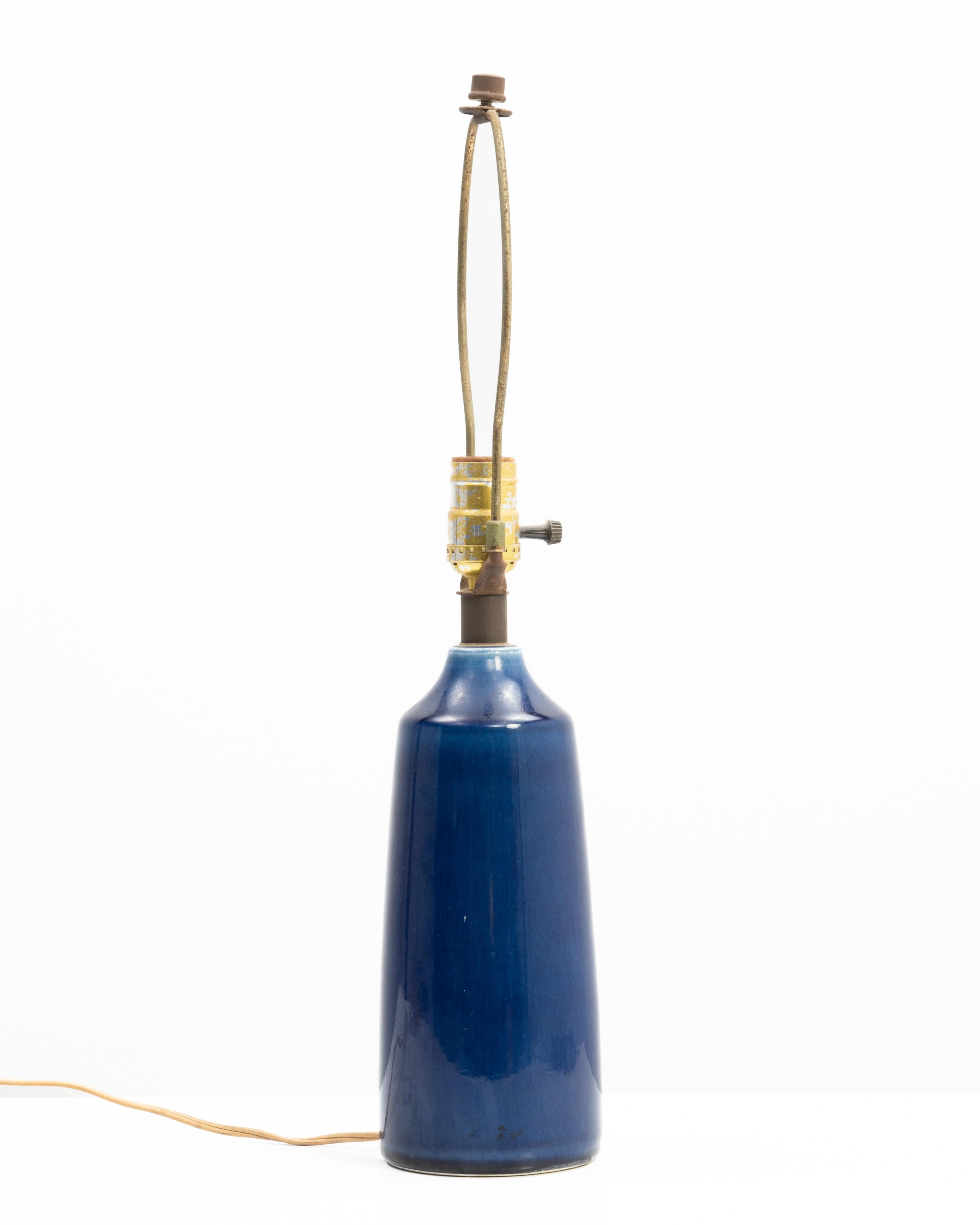 Mid-20th Century  Lotte and Gunnar Bostlund Table Lamp Blue Mid Century  For Sale