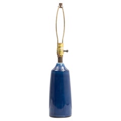 Lotte and Gunnar Bostlund Table Lamp Blue Mid Century