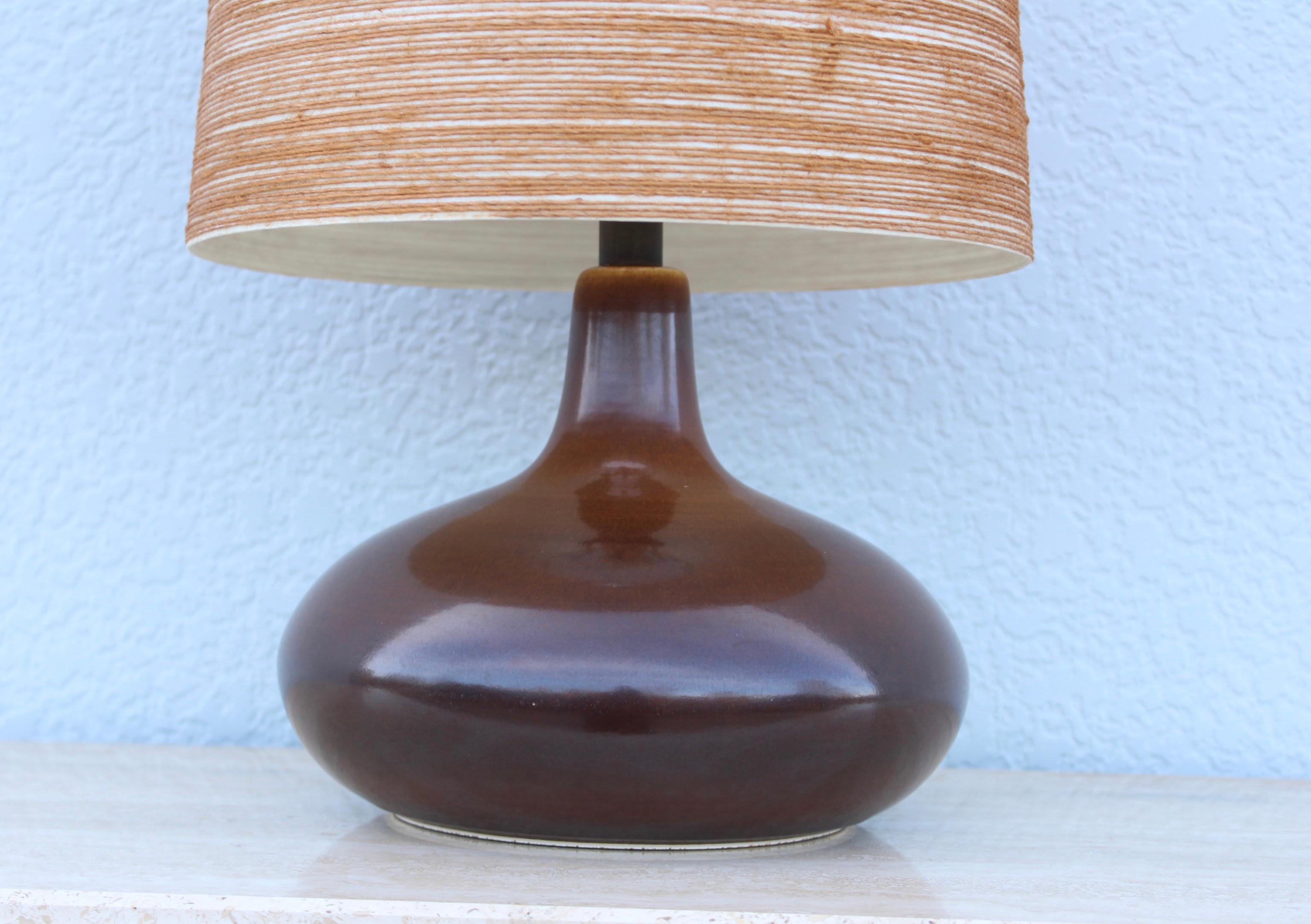 Canadian Lotte & Gunnar Bostlund Ceramic Table Lamp