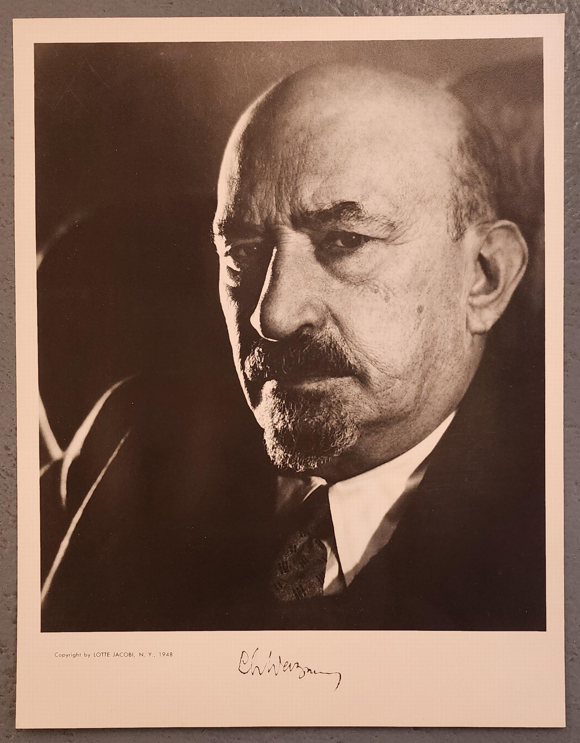 Chaim Weizmann - Photograph de Lotte Jacobi