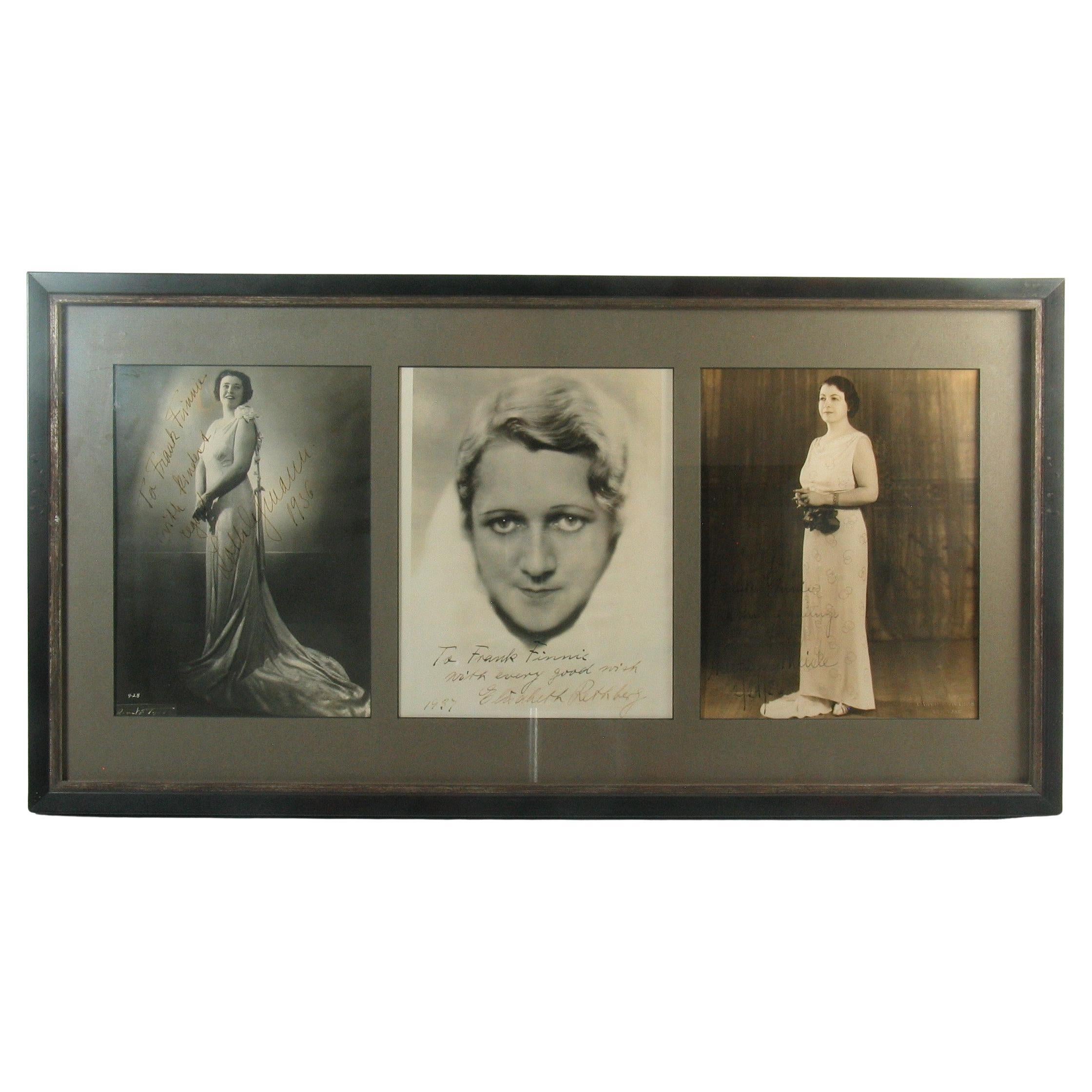 Lotte Lehmann Elisabeth Rethberg Kathryn Meisle 3 Signed Opera Promo Photographs