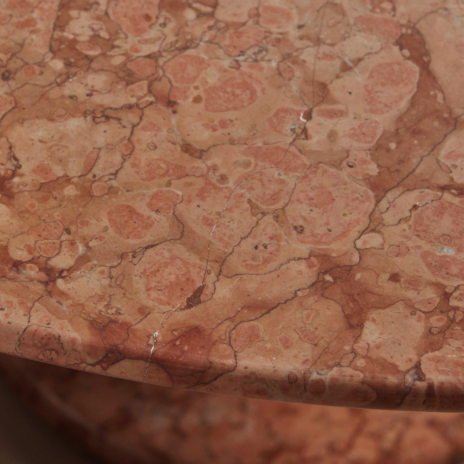 Lotto Rosso Marble Dining Table Attributed to Ettore Sottsass for Poltronova 3