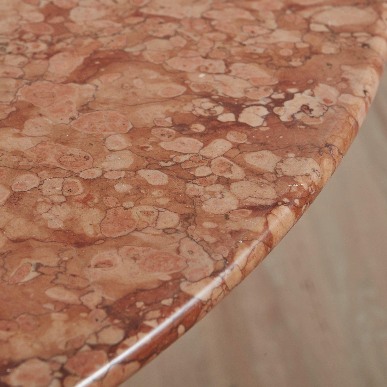 Lotto Rosso Marble Dining Table Attributed to Ettore Sottsass for Poltronova 4