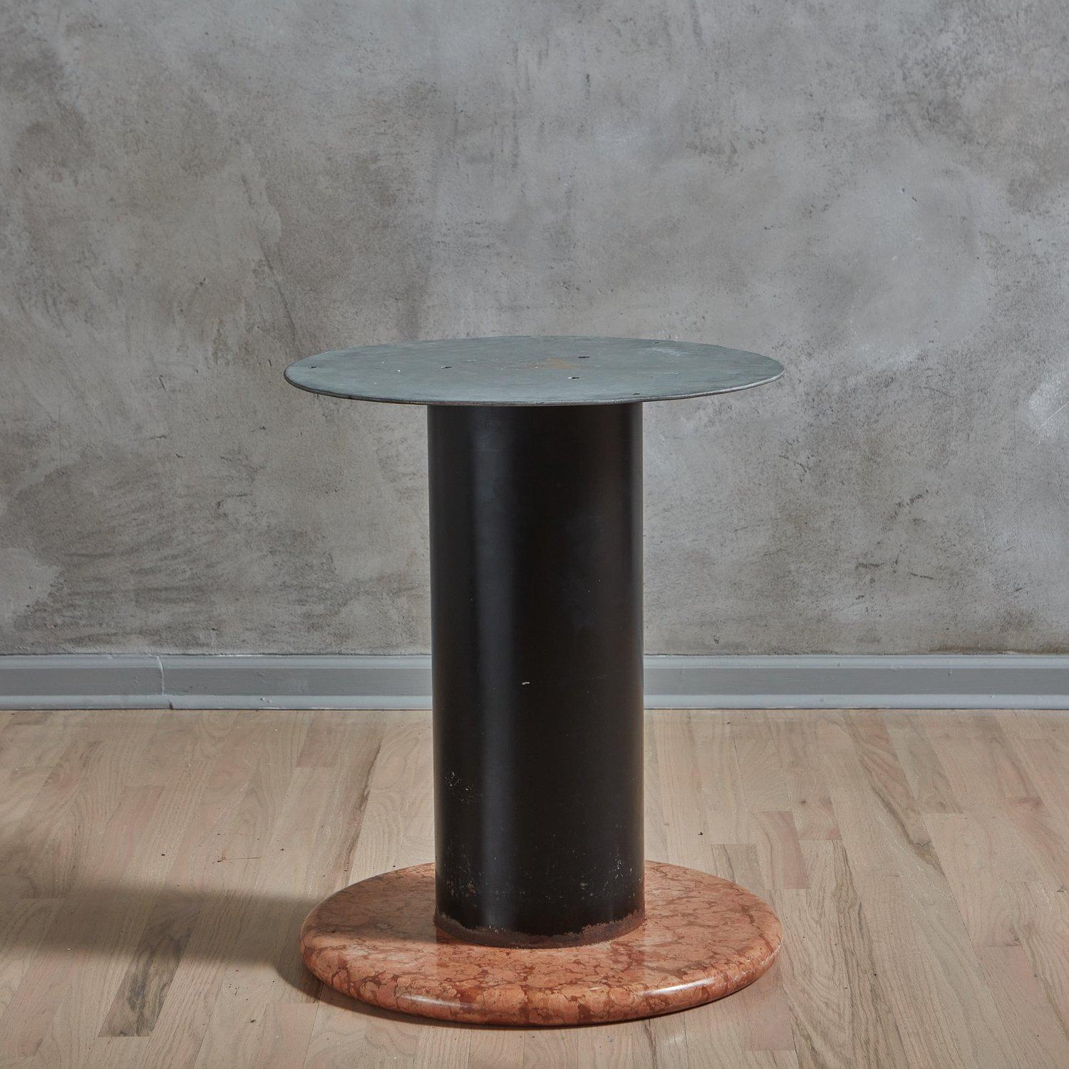 Lotto Rosso Marble Dining Table Attributed to Ettore Sottsass for Poltronova For Sale 7