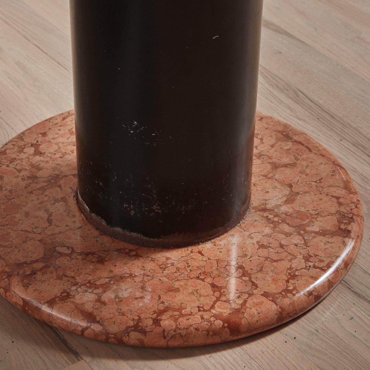 20th Century Lotto Rosso Marble Dining Table Attributed to Ettore Sottsass for Poltronova