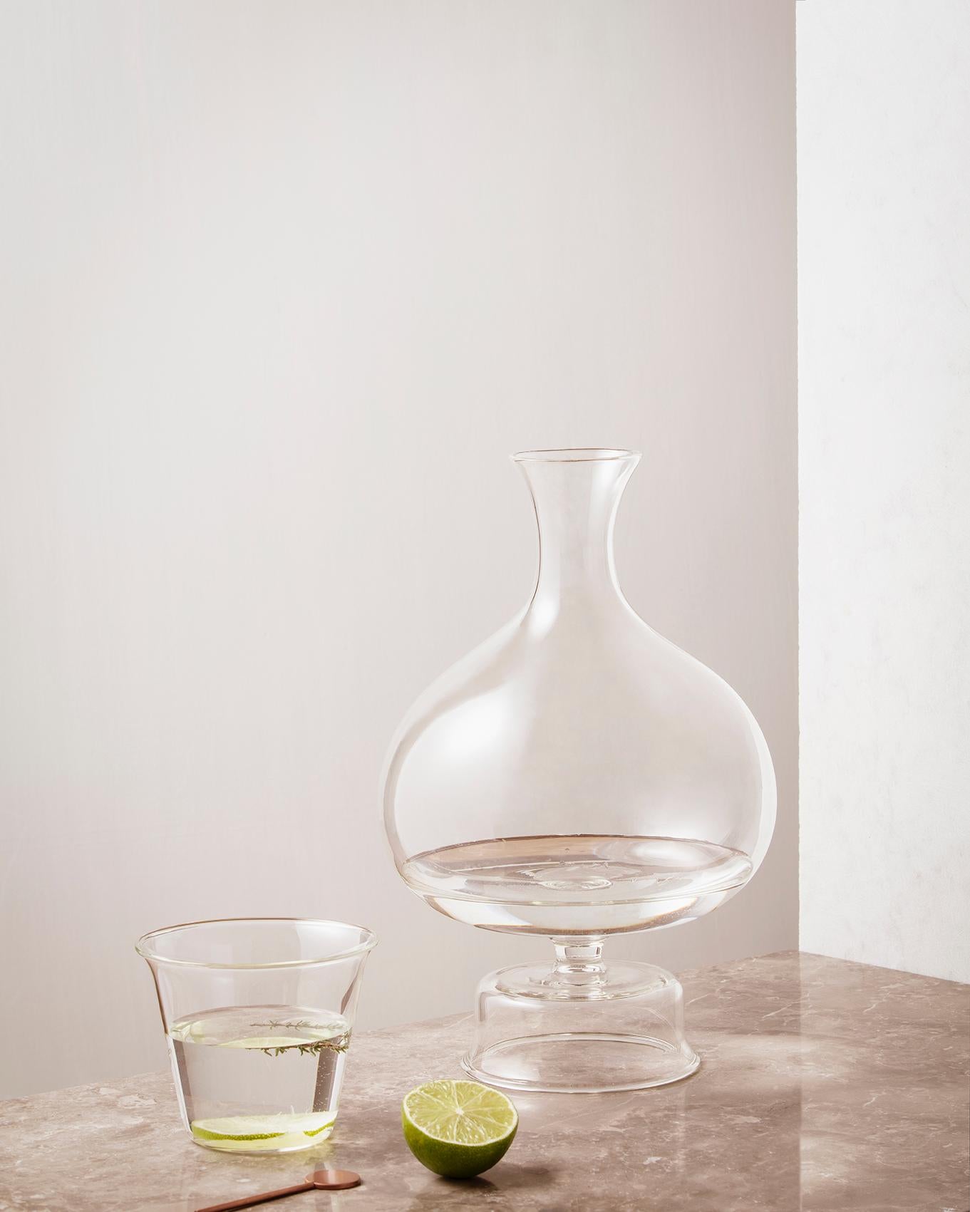 Carafe/vase en verre soufflé à la bouche Lotty, conçue par Aldo Cibic Neuf - En vente à Milan, IT