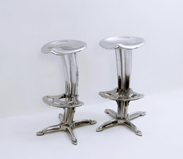 DULTON バー スツール 昇降式　シルバー　YASU SASAMOTO ④ Rare Yasuaki Sasamoto Dulton Cast Iron Stool Yasu | eBay
