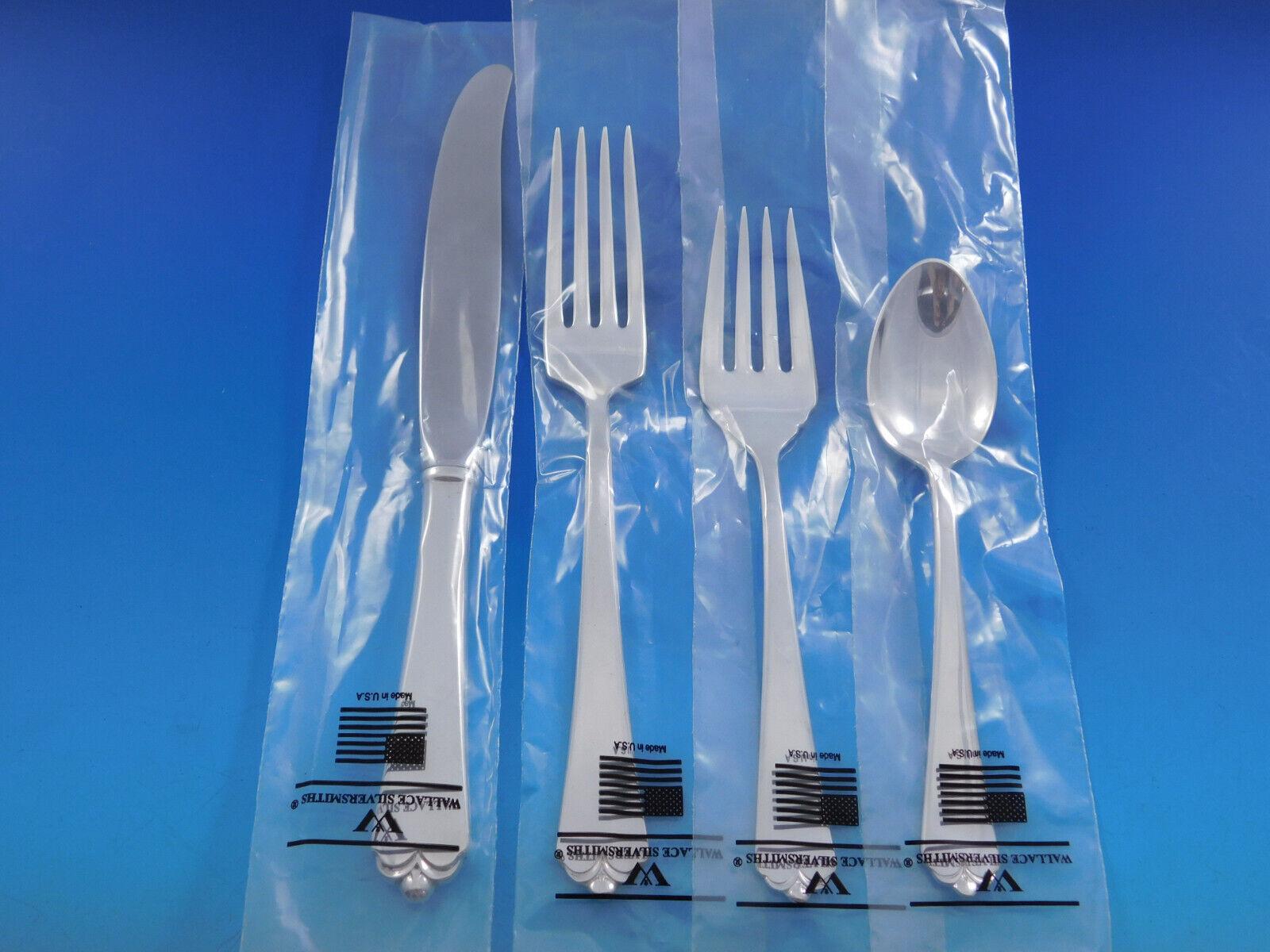 Service de couverts Lotus par Watson-Wallace en argent sterling 8, 64 pièces, neuf et inutilisé Excellent état - En vente à Big Bend, WI