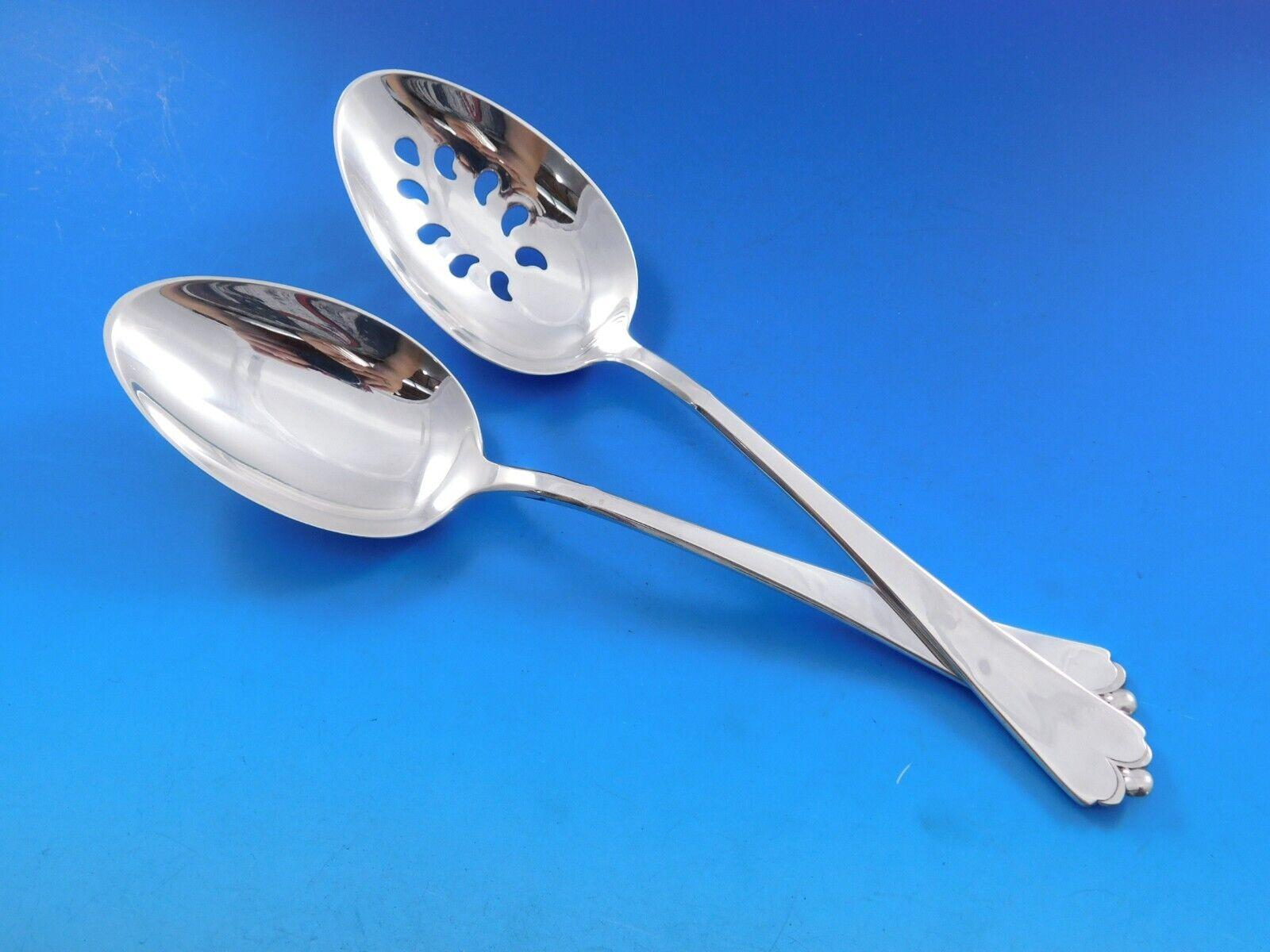 Argent sterling Lotus by Watson Silver Service de couverts pour 8 Set 36 pièces en vente
