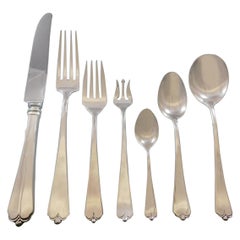 Lotus von Watson-Wallace, Besteckset aus Sterlingsilber, 88 Teile, Abendessen