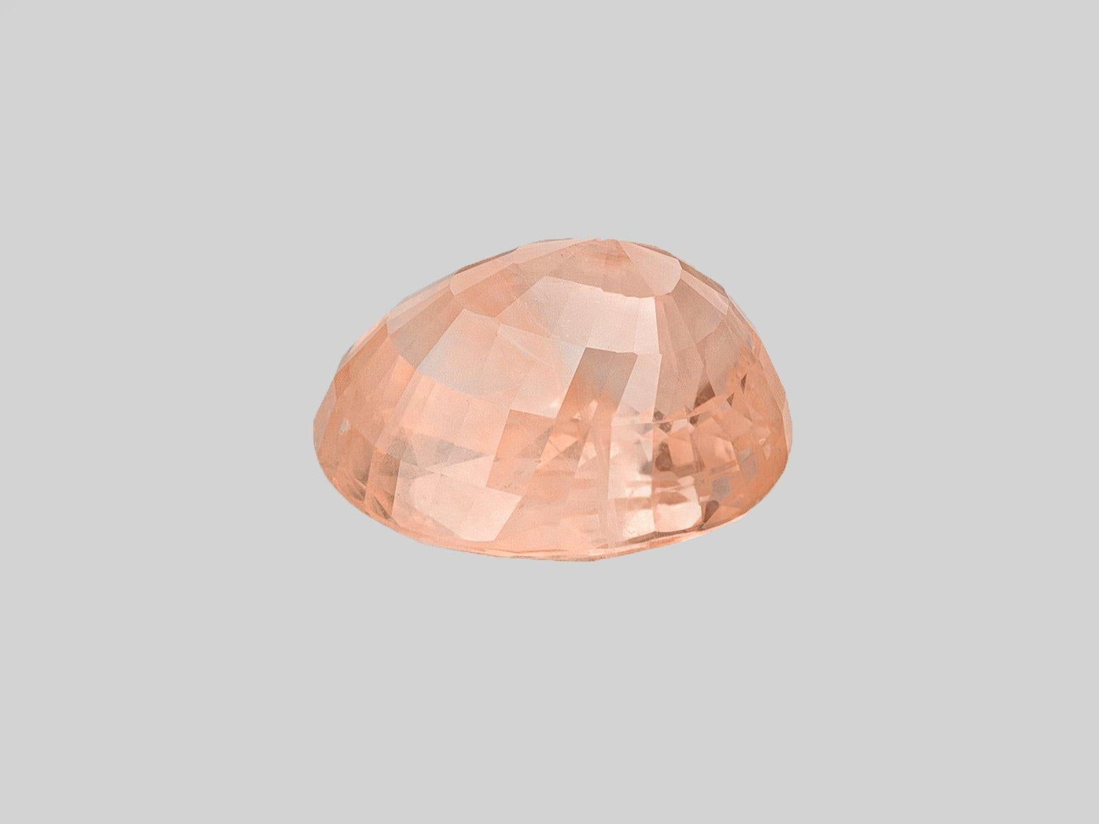Women's Lotus Certified 10 Carat Natural Padparadscha No Heat Oval Sapphire For Sale