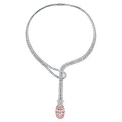 Lotus Certificato 10,28 Ct. Collana di diamanti con smeraldo Minor Oil