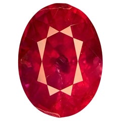 Lotus Certified 3.09Ct Medium Vivid Red Unheated Natural Ruby Oval Cut Loose Gem