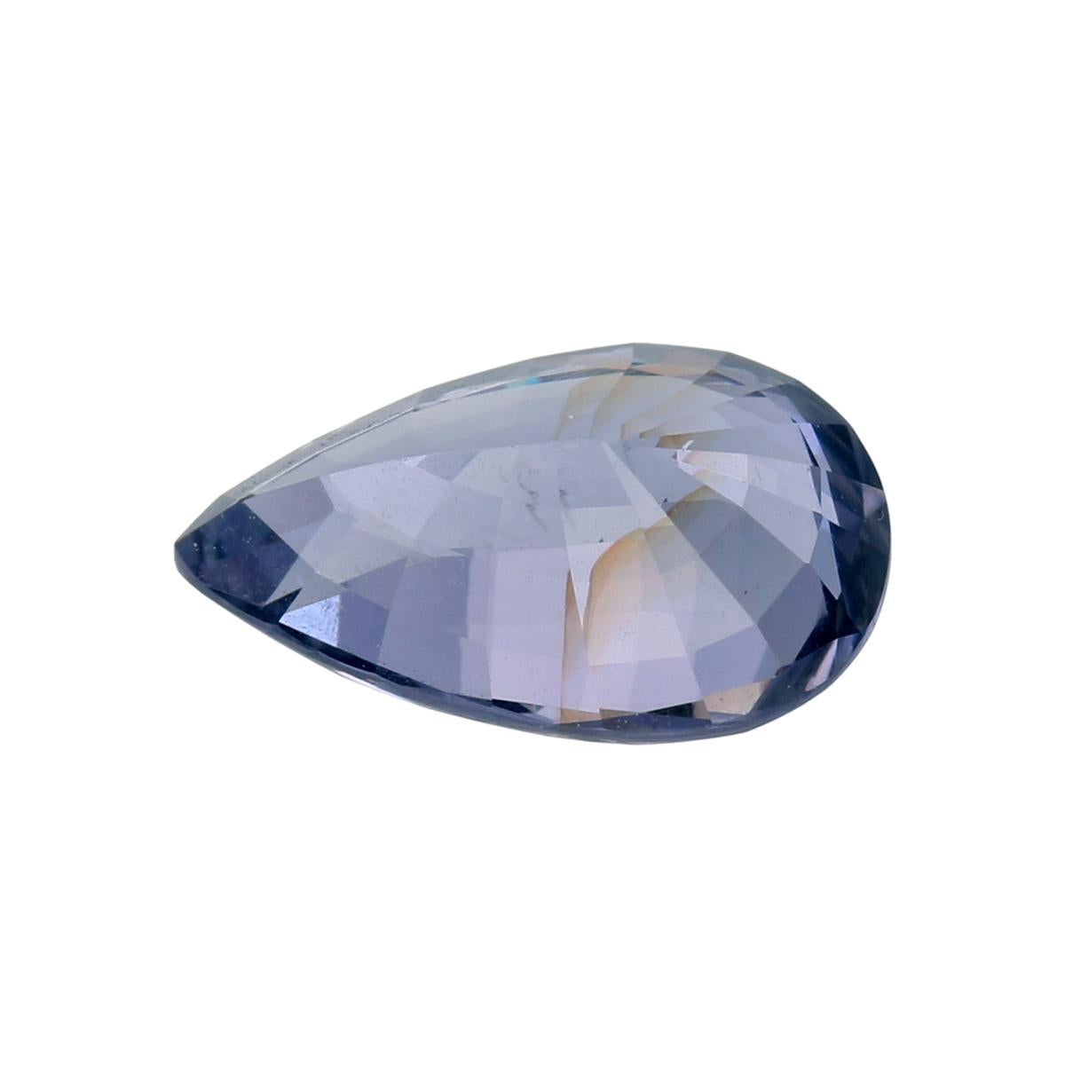 Lotus certified 3.58 carat Grayish Violet Spinel from Sri Lanka (Ceylon)
Pear shape 
Dimensions 12.33 x 7.77 x 5.65 mm
Lotus certificate 3547-8775  pin 594722
No heat untreated


