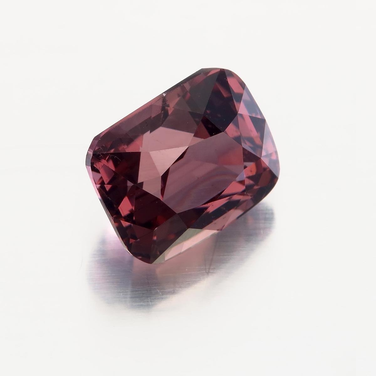 Antique Cushion Cut Lotus Certified 3.78 Carat Pink Spinel from Sri Lanka For Sale