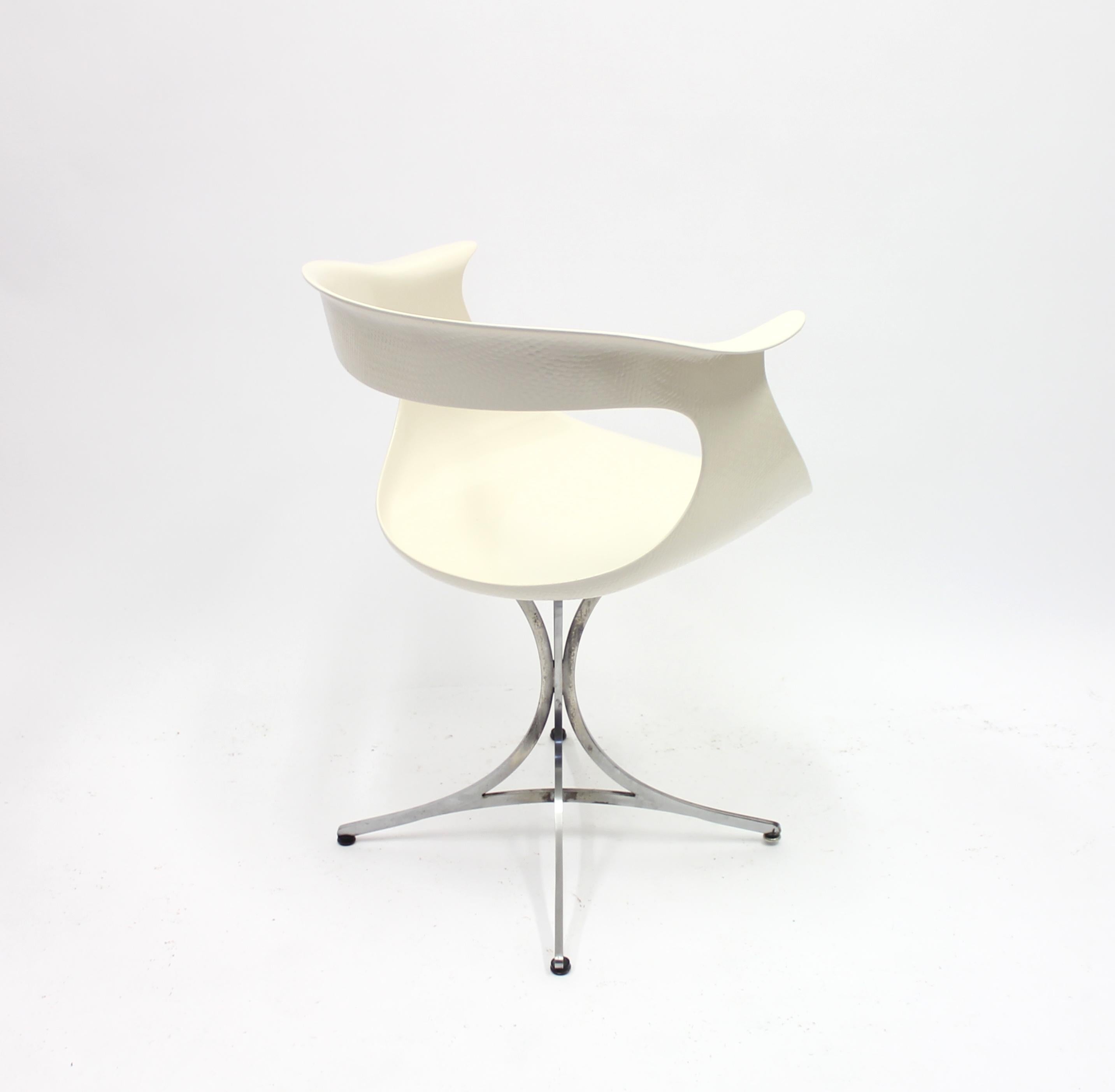Steel Lotus Chair by Erwine & Estelle Laverne for Laverne International, 1960s