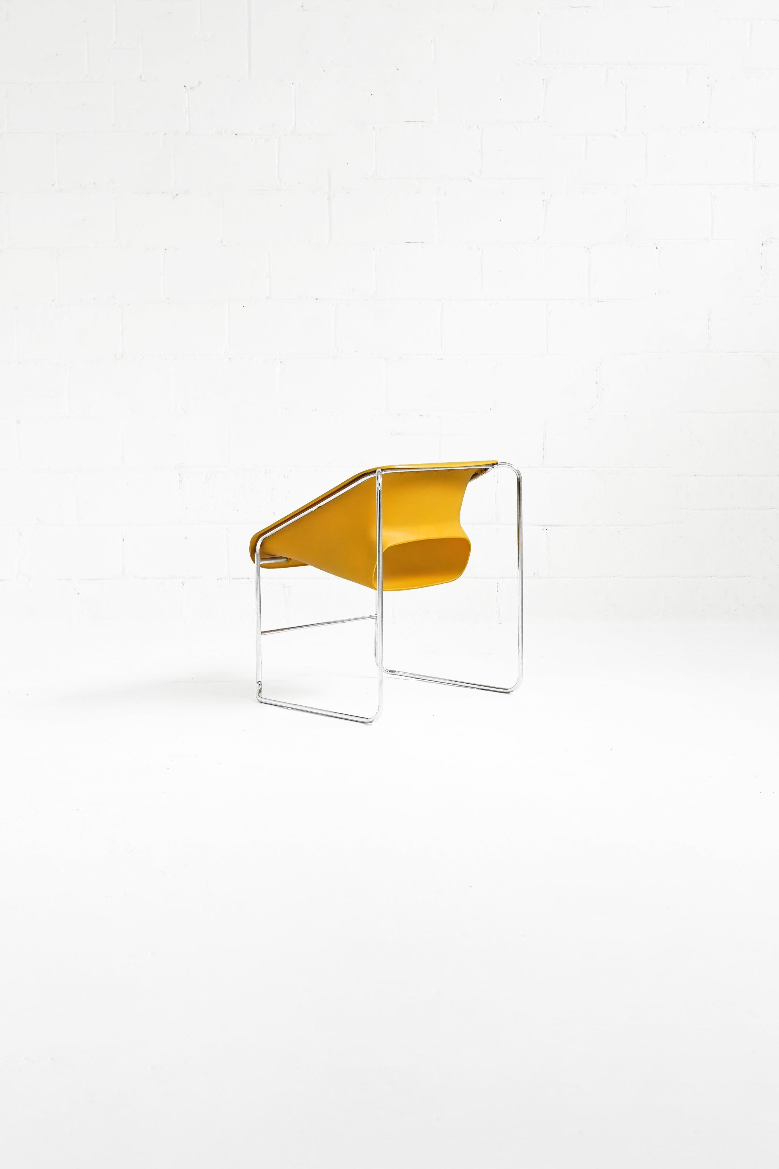 Lotus Chair in Yellow by Paul Boulva for Artopex 3