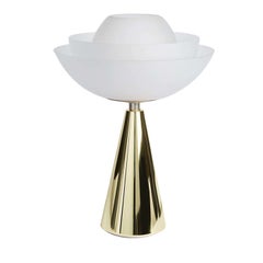 Lotus Champagne Gold Table Lamp