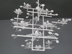 Lotus Chandelier in White