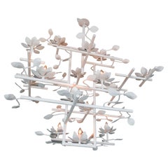 Lampadario Lotus in bianco