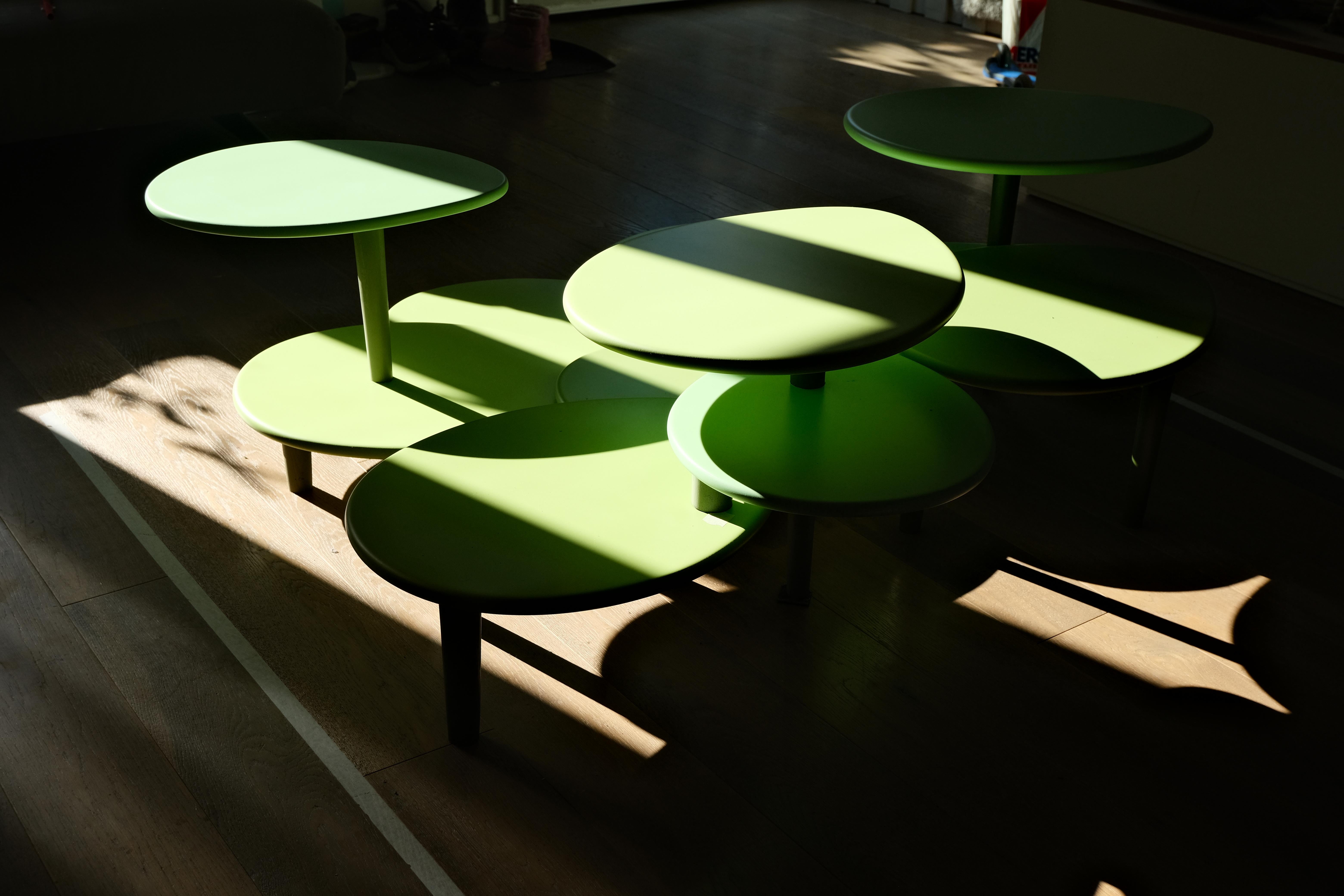 Lotus, contemporary wooden coffee table created by Raoul Gilioli In New Condition For Sale In Torino, IT
