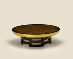 Lotus Faux Tortoisehell Top Coffee Table by Muller & Barringer for Kittinger