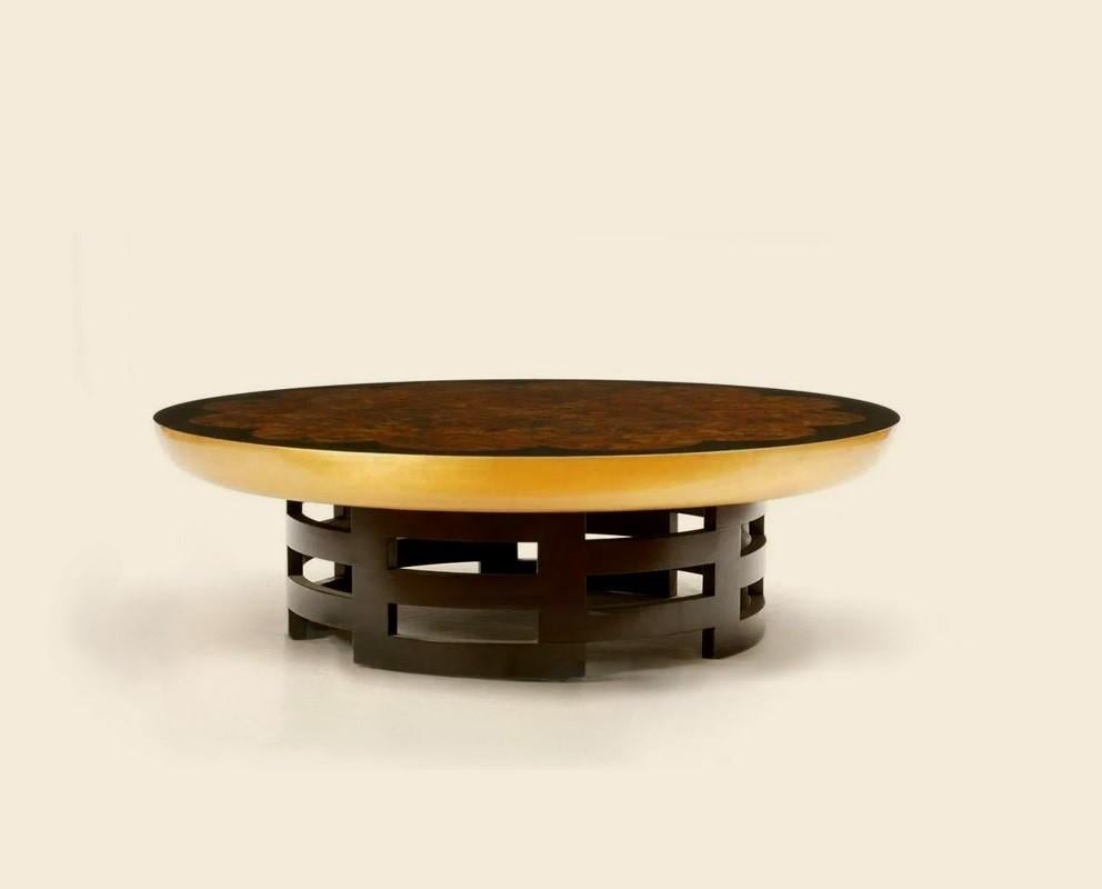 Milieu du XXe siècle Table basse Lotus Faux Tortoisehell de Muller & Barringer pour Kittinger en vente