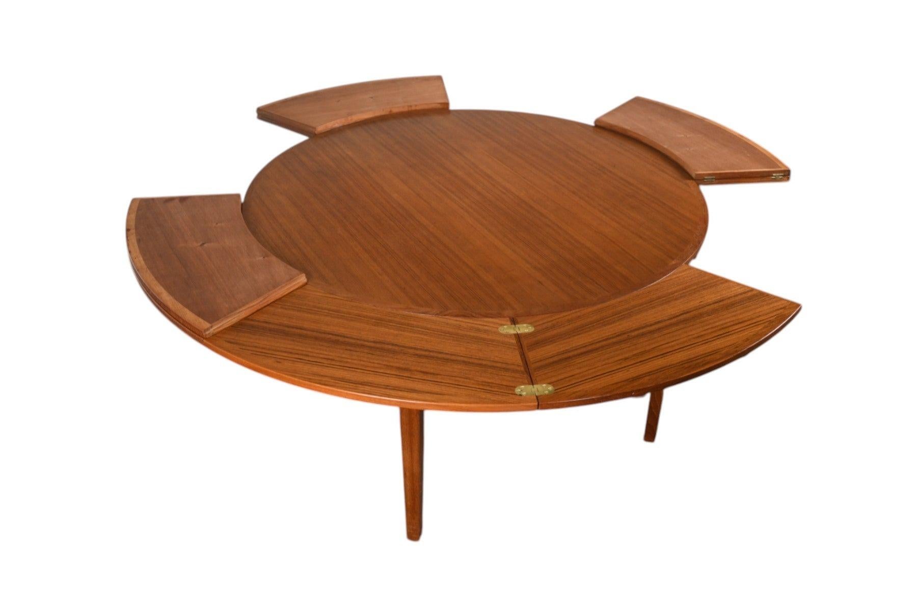 Lotus / Flip Flap Esstisch aus Teakholz von Dyrlund im Angebot 6