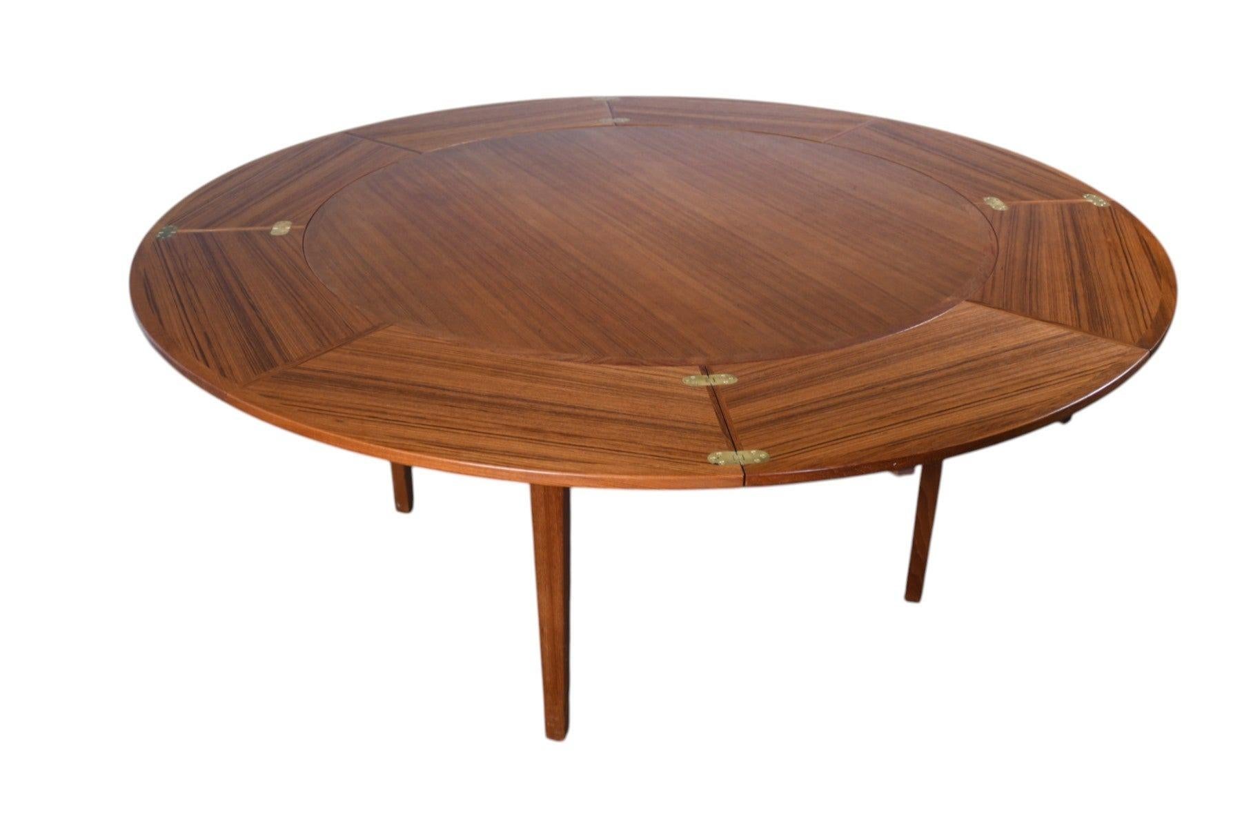 Lotus / Flip Flap Esstisch aus Teakholz von Dyrlund im Angebot 13