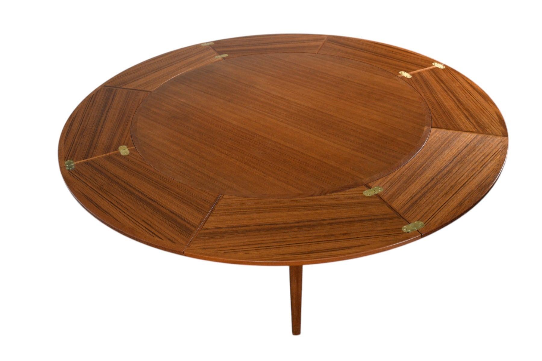 Lotus / Flip Flap Esstisch aus Teakholz von Dyrlund im Angebot 14