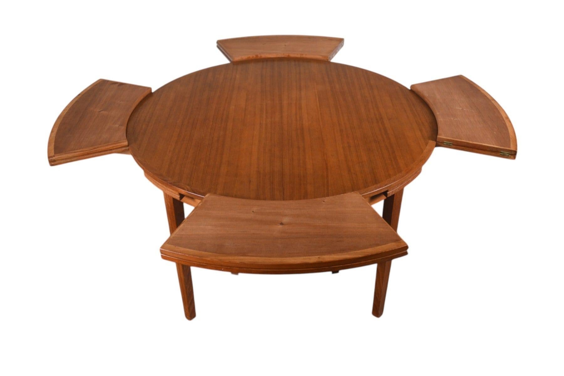 Lotus / Flip Flap Esstisch aus Teakholz von Dyrlund im Angebot 3