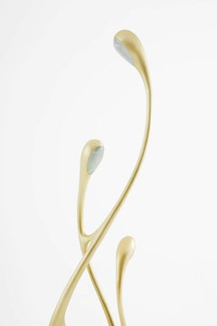 Walking Floor Lamp Brushed Brass by Zhipeng Tan