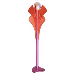 Lampe sur pied Lotus, résine cristalline fabriquée à la main, design moderne, Mexique