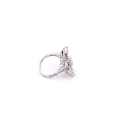 Lotus Flower Diamond Cocktail Ring