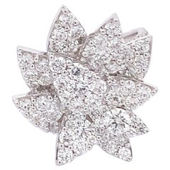 Lotus Flower Diamond Cocktail Ring