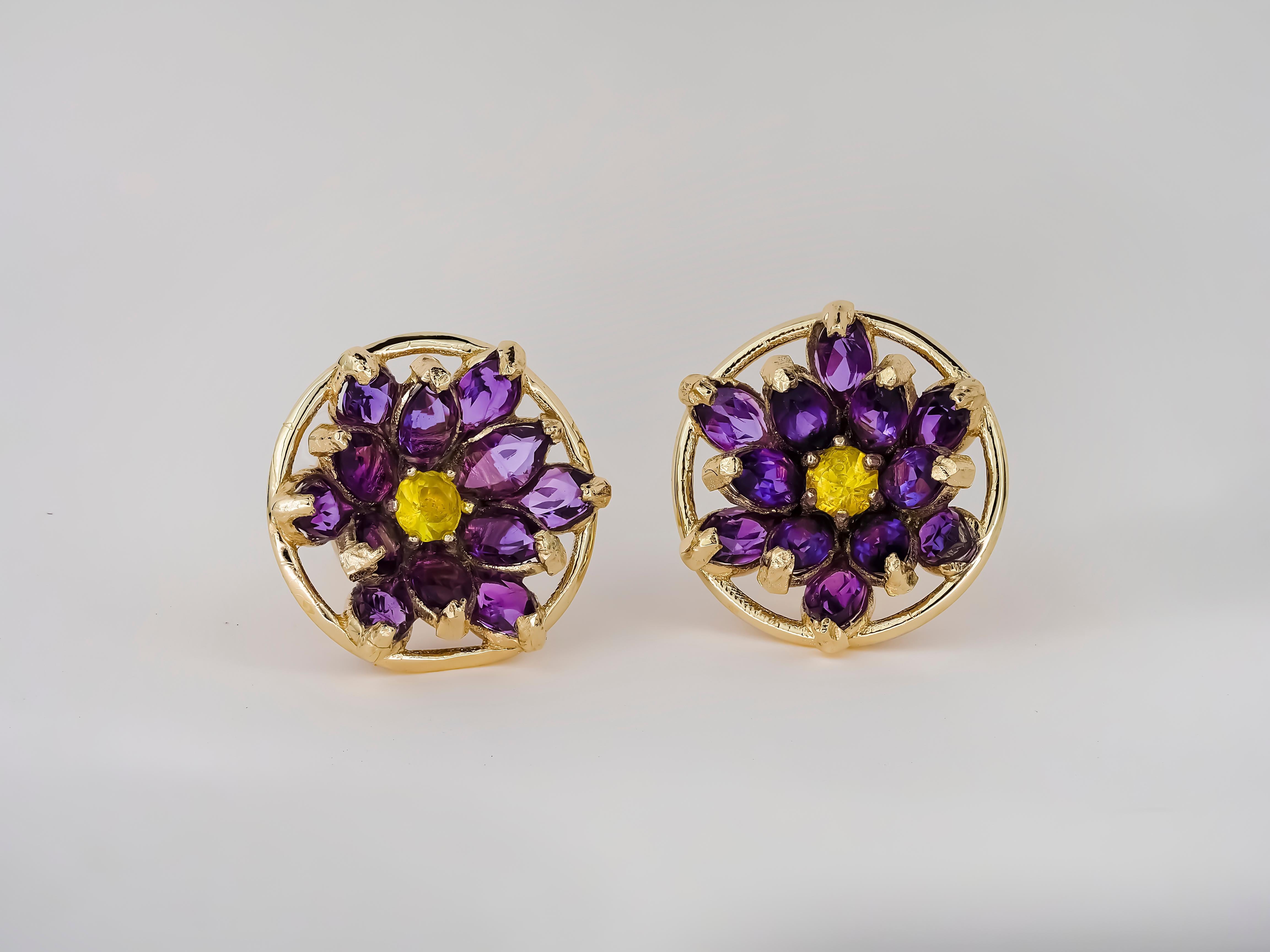 lotus flower earrings gold