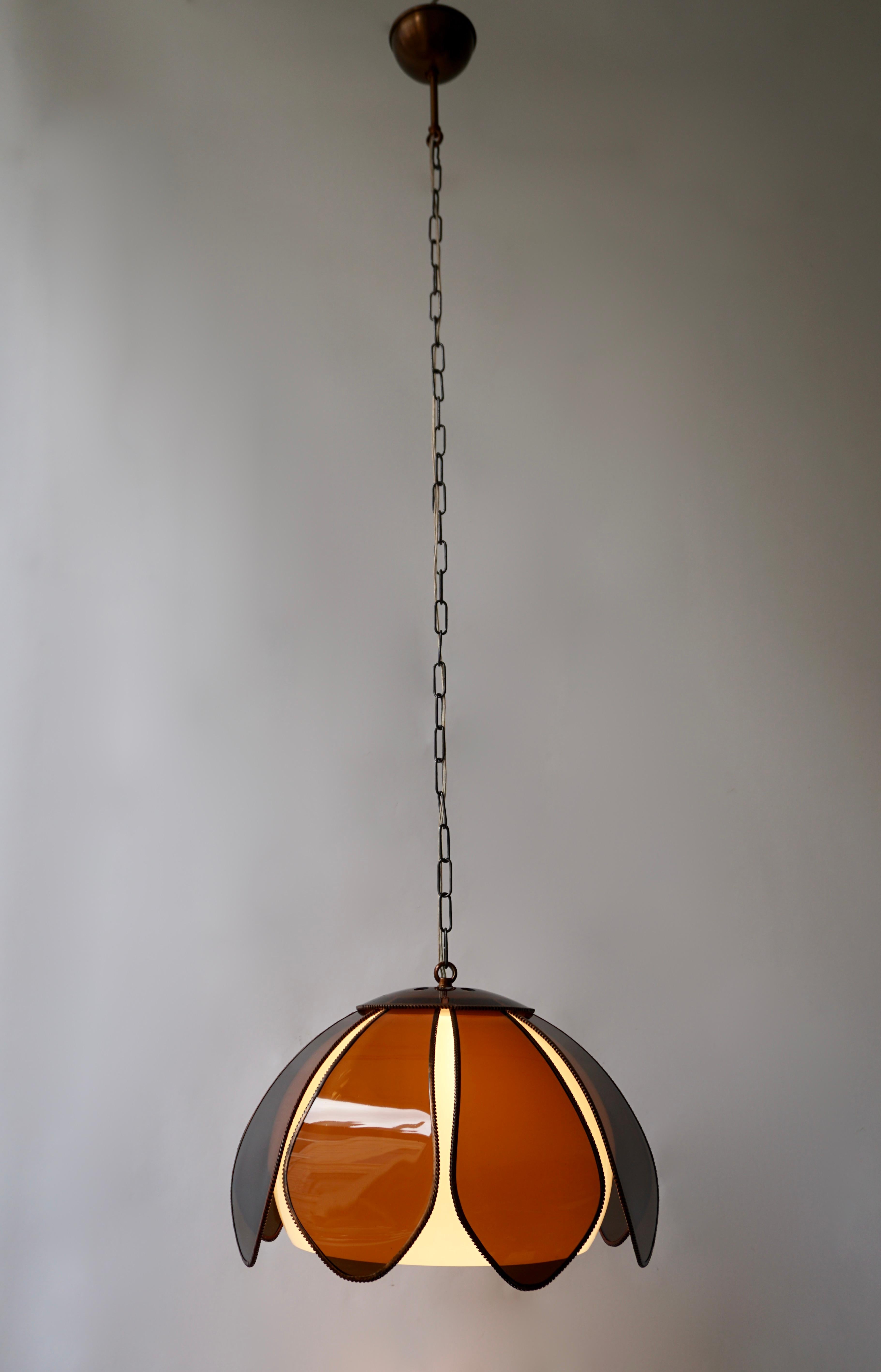 Italian Lotus Flower Pendant Light